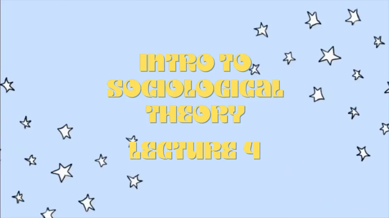 Introduction to Sociological Theory, Lecture 5: Karl Marx