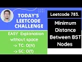 Leetcode 783 Minimum Distance Between BST Nodes