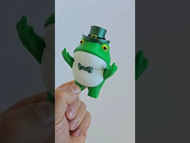 Cheeky Frog St Patrick's Day / 3MF Included / No Supports video thumbnail