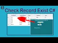 How to Check Record Exist Before Insert in C with SQL swift learn
