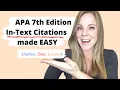In-Text Citations Made Easy APA 7th Edition Format