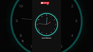 Real Time Analog Clock with Greeting using HTML CSS JavaScript