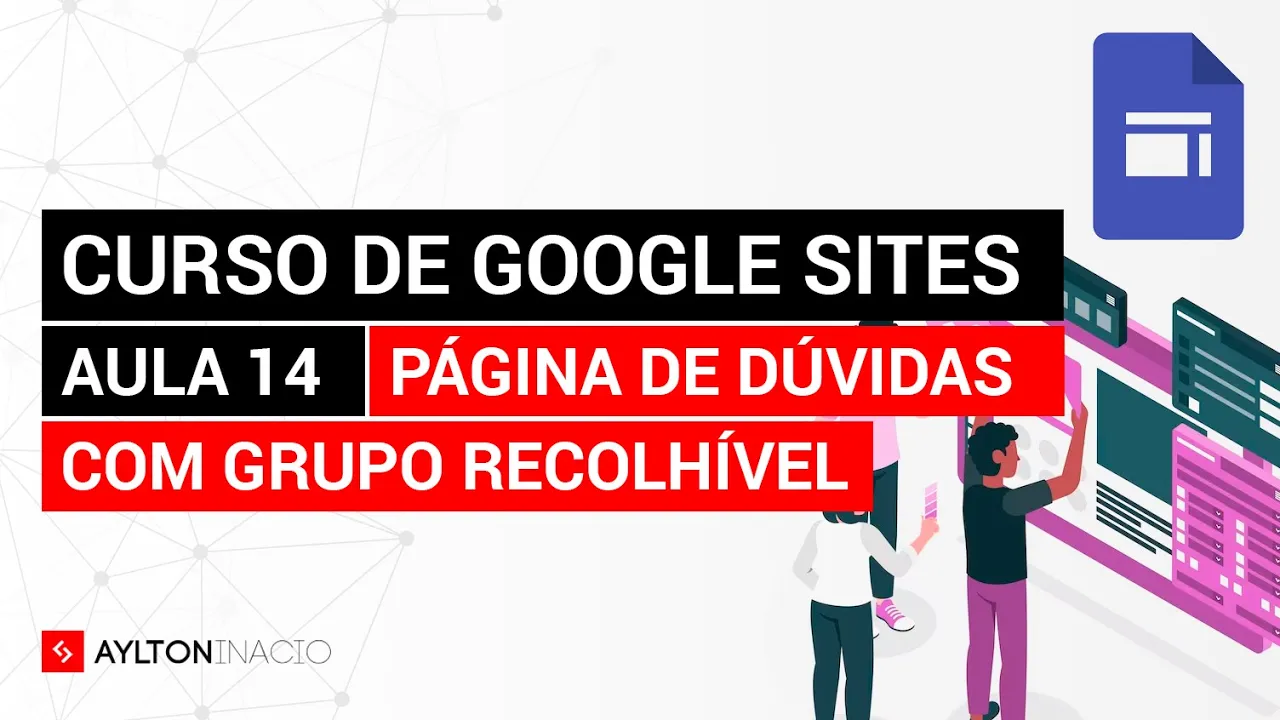 Efeito accordion no Google Sites  - Aula 14 do Curso de Google Sites