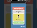 Mini - Calendar Html Css Js
