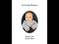 The funeral of Rowan Jax Teeters-Bare