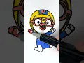 Download Lagu 😻 Coloring Pororo the Little Penguin 🐧✨ Glitter Art #glitter #art #pororo #color #trending
