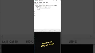 check whether a number is even or odd in java odd or even program in java