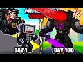 Download Lagu I Survived 100 Days as a TITAN TV MAN in Hardcore Minecraft!