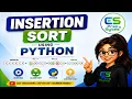 Insertion Sort Using Python Algorithm Dry Run Python Program Easy Tutorial for Beginners