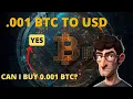 001 BTC to USD How much is 0 001 Bitcoin in dollars BTC to USD