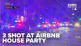 3 people shot during party at Capitol Hill Airbnb police say
