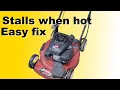 Toro stalls when hot
