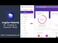 Angular Material 06 Creating an Expansion Panel codingindian com
