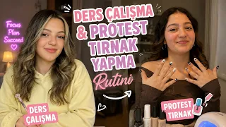 DERS ÇALIŞMA RUTİNİ VE PROTEZ TIRNAK YAPMA RUTİNİ