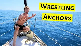 BOAT LIFE: Wrestling Anchors [Ep. 12] ⛵ Sailing Britaly ⛵