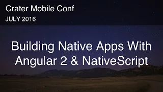 Building Native iOS and Android Apps With Angular 2 and NativeScript