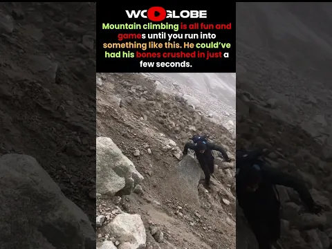 He Was Hiking Toward the Peak… Then the Mountain MOVED! 😳⛰️