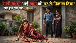 राखी बाँधने आई बहन को सौतेले भाई ने घर से निकाल दिया, फिर जो हुआ सबको रुला दिया 😢 | Emotional Story 