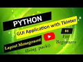 Python Tkinter Layout Manager - Part 2 Python Tkinter GUI Tutorial for Beginners
