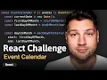 Building an event calendar - React Challenge