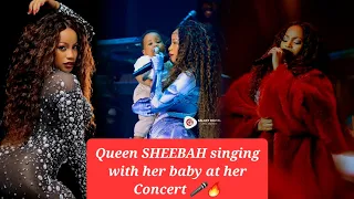 emotional queen sheebah with her baby somebody x wakikuba at the return of the queen concert 