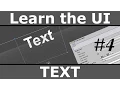 Learn the UI - Text