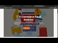 E-Commerce Fraud Detection Machine Learning Mini Project Final Year Project Idea 2025