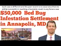 50 000 Annapolis Bed Bug Infestation Settlement