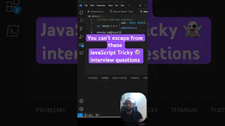 Most asked JavaScript tricky interview questions and answers - part 1