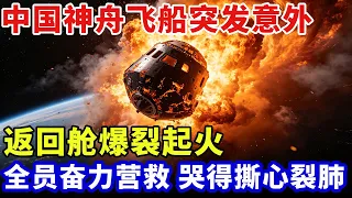 中国神舟飞船突发意外，返回舱起火，宇航员遭1600度烈火包围，全员奋力营救，哭得撕心裂肺【科技创新】