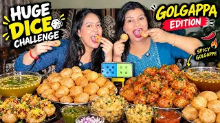 Double Dice🤣 Panipuri Challenge🌶️ Last mei Bazi palat gyi!!🫣 Viral Mukbang 🔥 #foodiesisters #mukbang