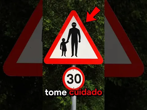Esta placa de trânsito parece assustadora... mas o significado vai te surpreender‼️⚠️