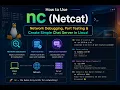 How to Use nc Netcat - Network Debugging Port Testing Create Simple Chat Server in Linux