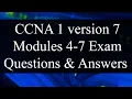 CCNA 1 version 7 Modules 4-7 Exam Questions Review - Exam