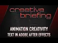 Creative Briefing - Adobe After Effects Text Engine Livestream Replay