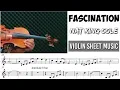 Free Sheet || Fascination - Nat King Cole || Violin Sheet Music
