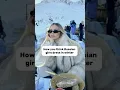 How Russian girls dress in winter