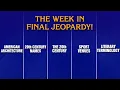 A Week in Final Jeopardy -