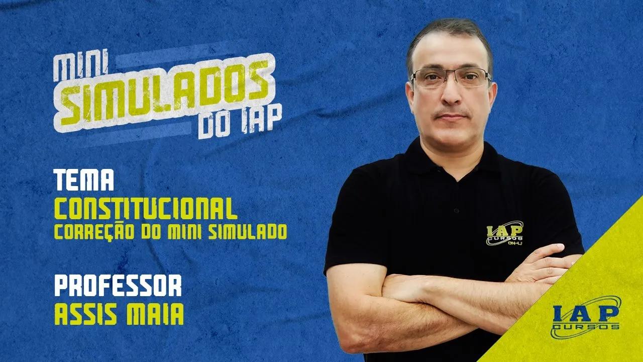 LIVE: DIREITO CONSTITUCIONAL - CORREÇÃO DA SEGUNDA SEMANA DOS MINI SIMULADO.