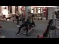 Funny Gym How a Guy Making Workout in the gym with lot of fun
