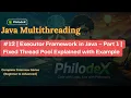 Executor Framework in Java - Part 1 Fixed Thread Pool Explained with Example