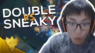 When Doublelift Meets Sneaky in SoloQ... - "Sneaky in Lane" - League of Legends Funny Stream Moments