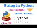 String chapter in python ll Class XI ll Full tutorial in Hindi ll tech with Amit ll