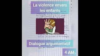 La Violence Envers Les Enfants Dialogue Argumentatif 4 AM حوار عن العنف ضد الاطفال 