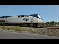 Late Amtrak Empire Service 284 with 94 passes at the DeWitt yard