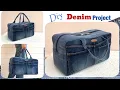 diy a denim travel bag from old jeans sewing diy a travel bag patterns old jeans reuse ideas