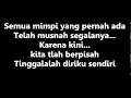 Download Lagu Nafa Urbach - Tinggallah Kusendiri Lyric (Nike Ardila Cover)