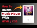 Lesson 51 How To Create Music Player With WORK FROM HOME Grow Skills