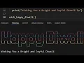 Creating Happy Diwali Animation in Python