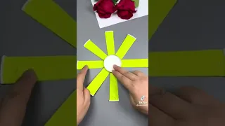 طريقه عمل طبق طائر من الاكواب الكرتونية 